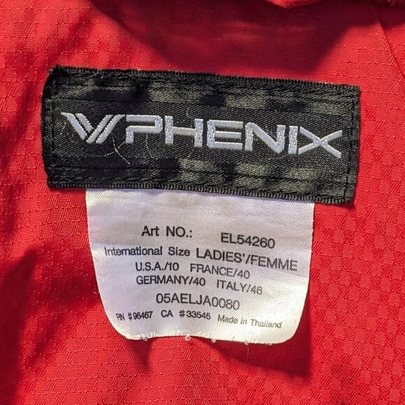 Phenix Ski/Snowboard Jacket, Ladies Size 10 - Picture 9 of 10